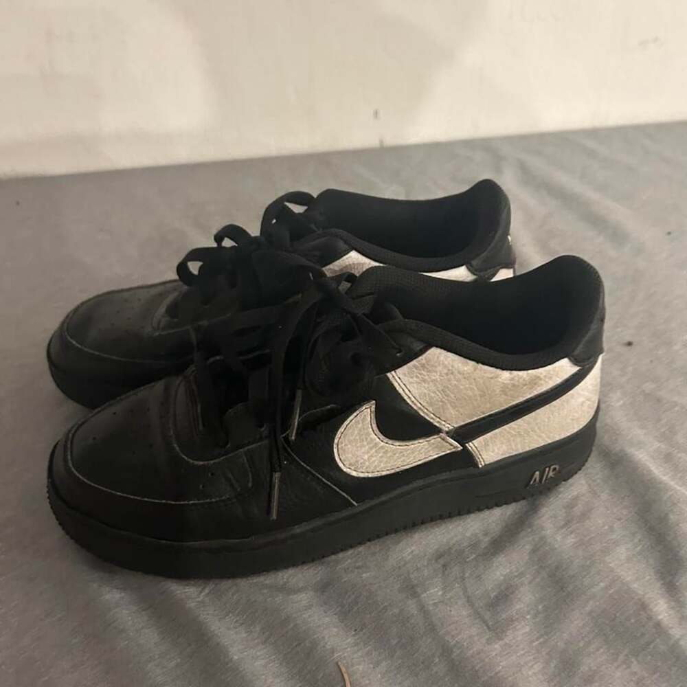 Nike Air Force 1 Next Nature GS Size 5.5Y Split Black White
